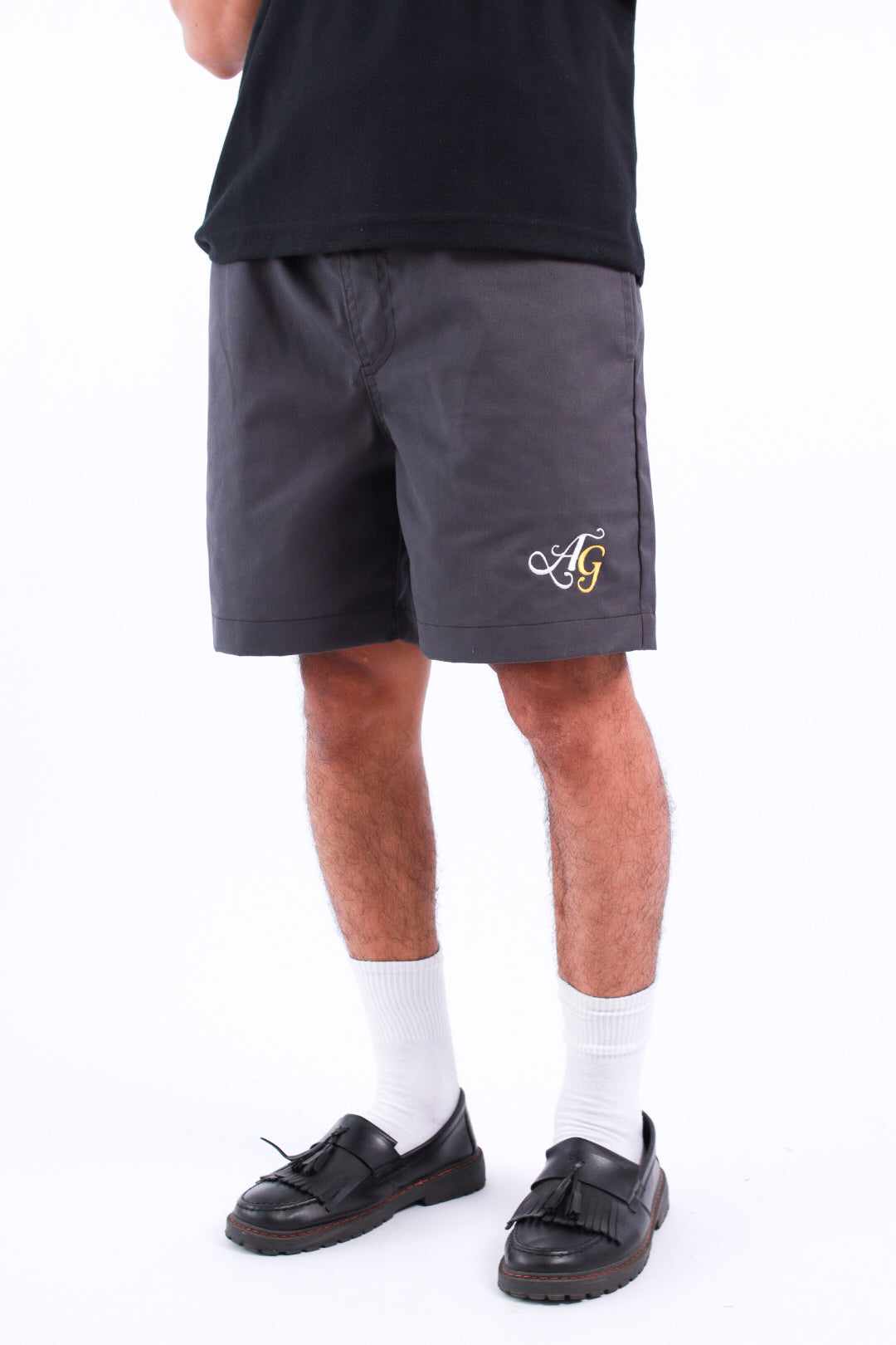(Copy) 3 pocket cursive embro on gray