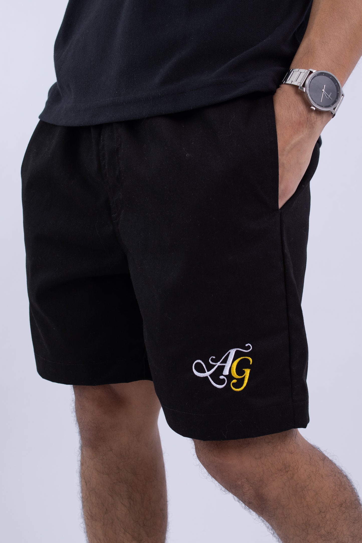 3 pocket cursive embro on black