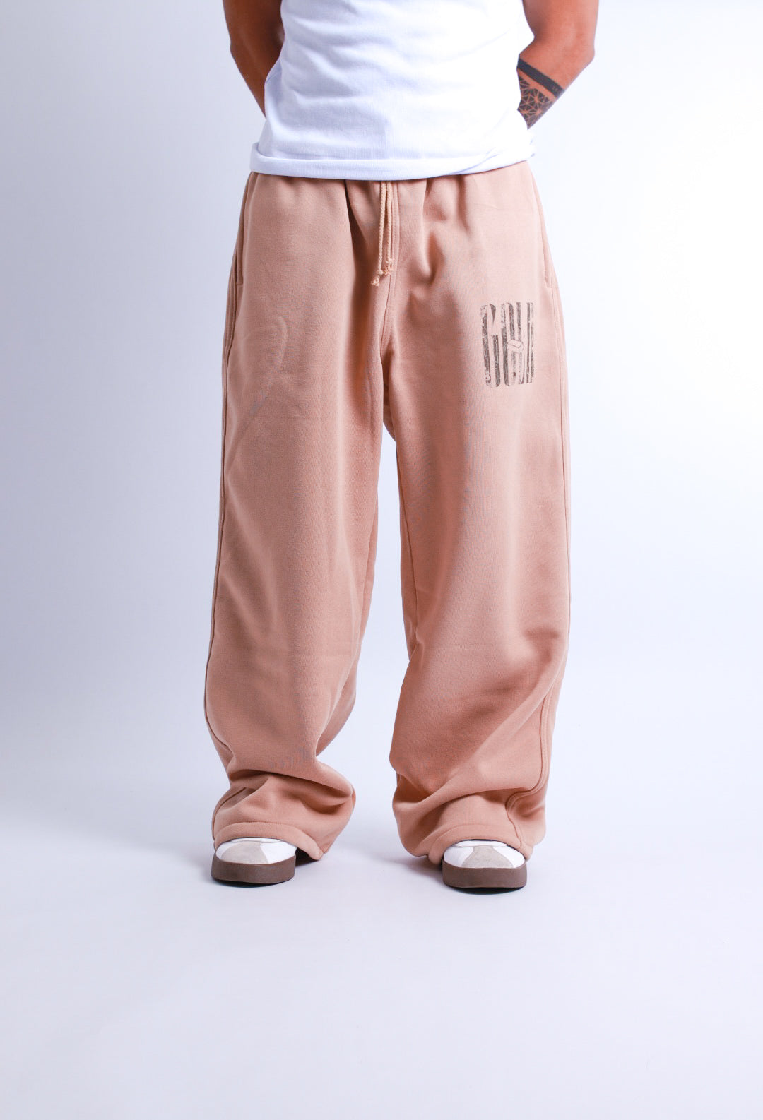 Wide Leg Pants Gold Never Fades on KHAKI