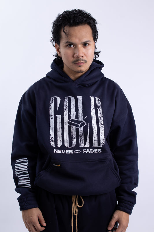 Alwaysgold Never Fades Hoodie on NAVY BLUE