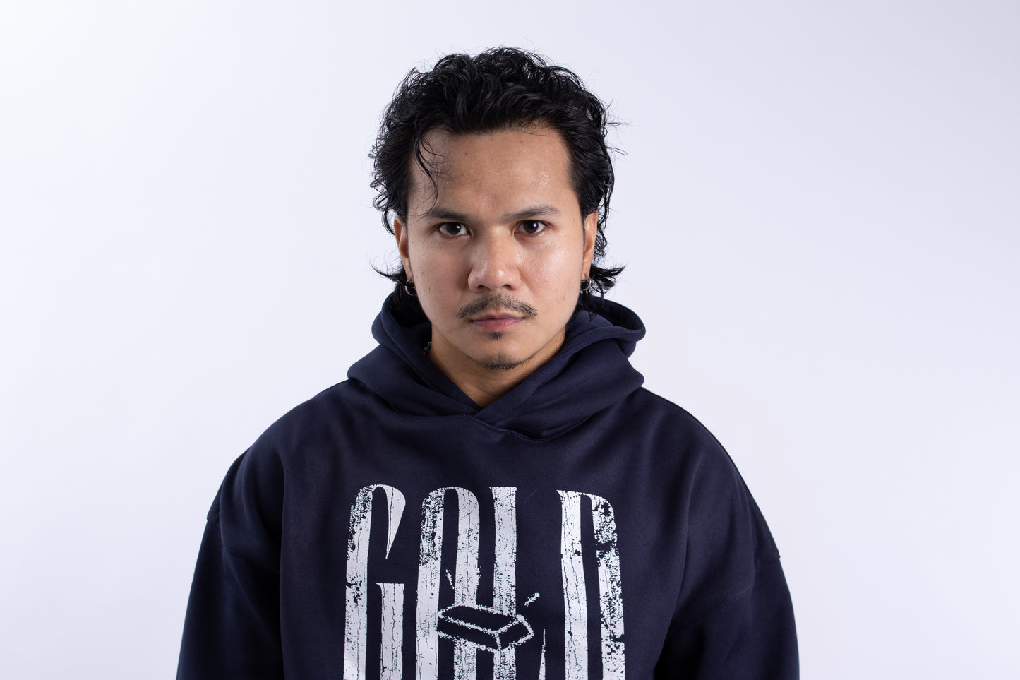 Alwaysgold Never Fades Hoodie on NAVY BLUE