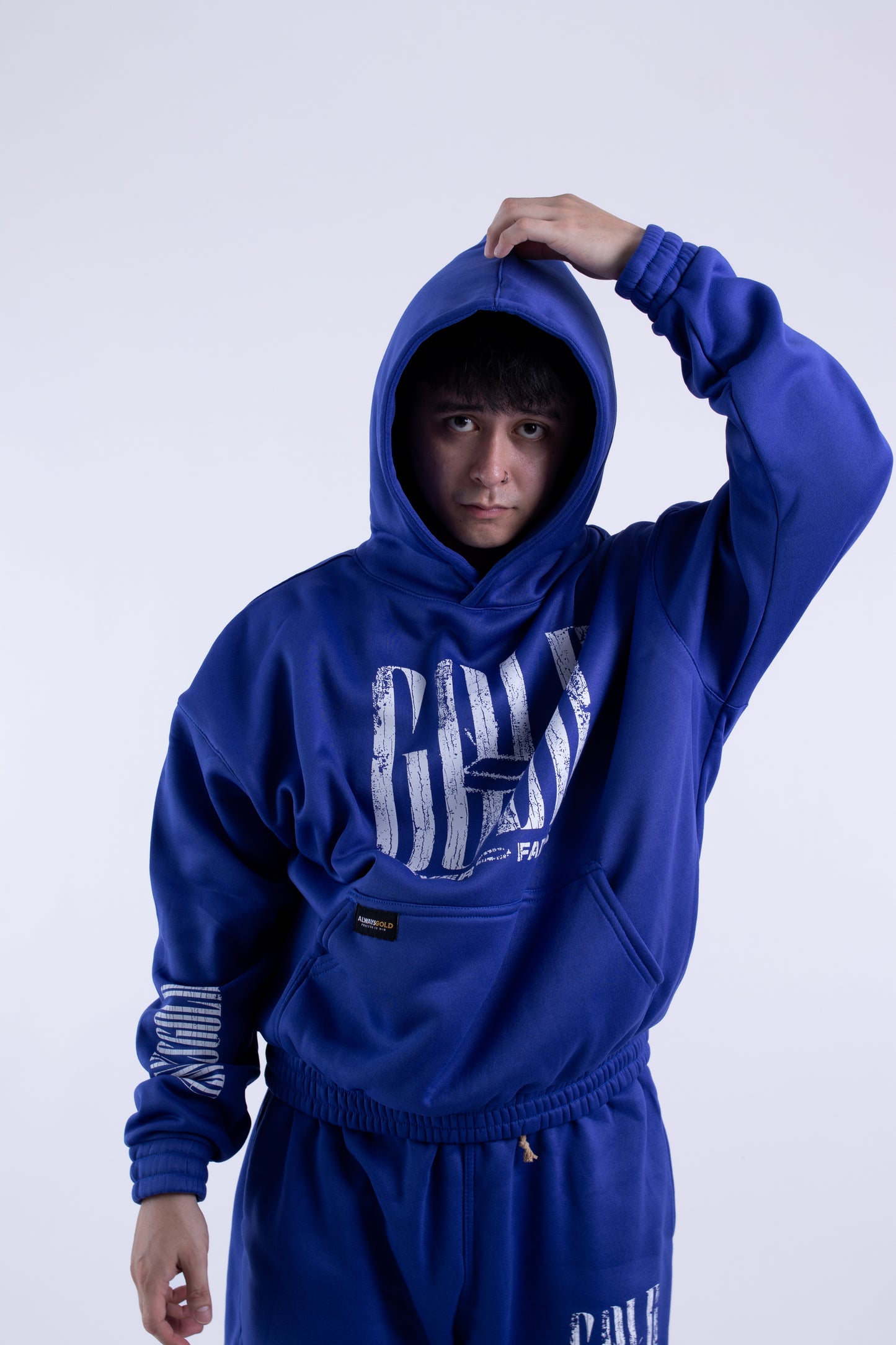 Alwaysgold Never Fades Hoodie on ROYAL BLUE