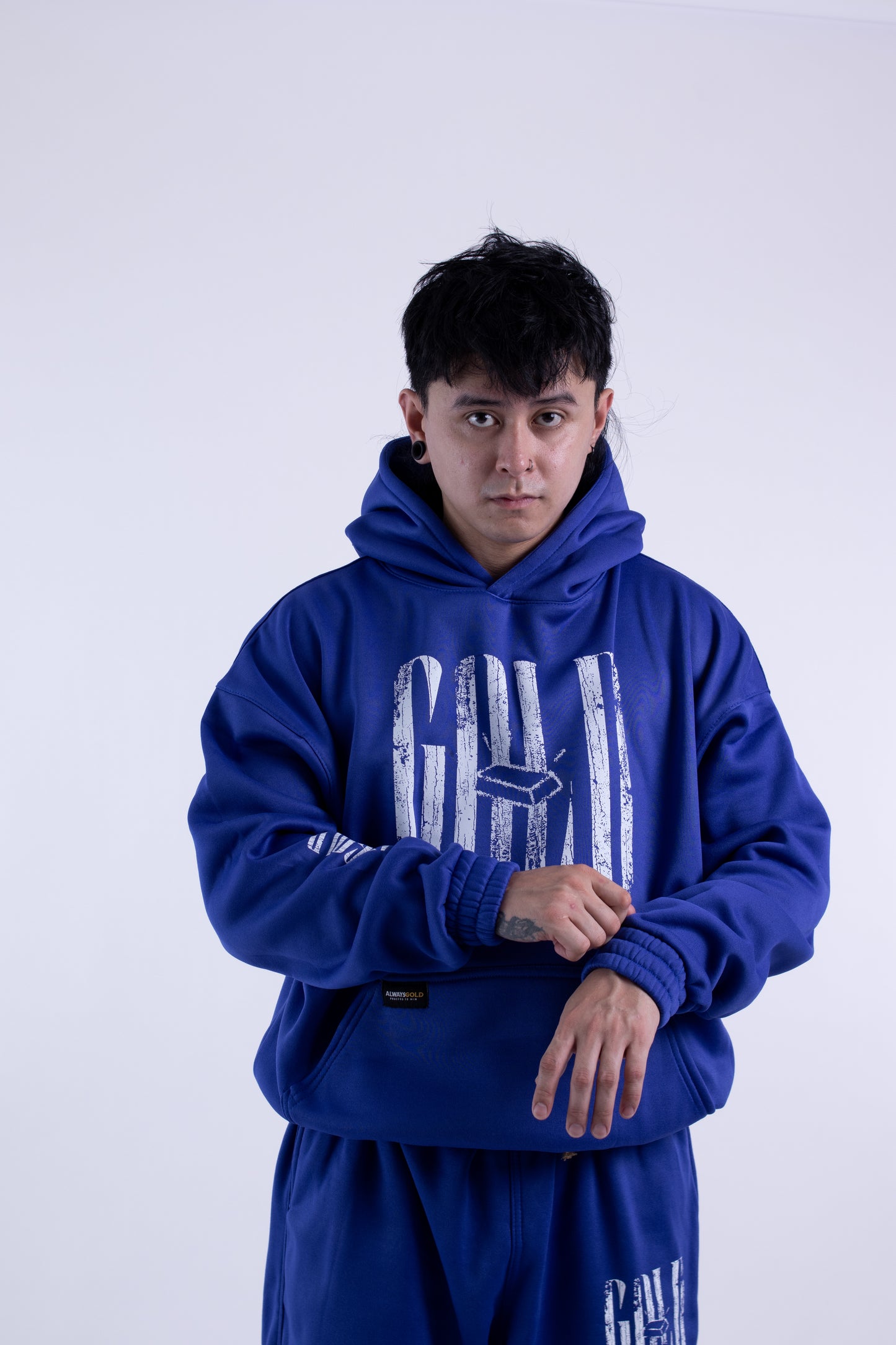 Alwaysgold Never Fades Hoodie on ROYAL BLUE